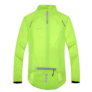 Santic Men's Cycling Skin Coat Jersey Bicycle Windproof Jacket Green