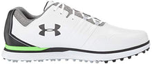 Load image into Gallery viewer, Under Armour Men's Showdown Golf Shoe, White (100)/Black, 9 M US
