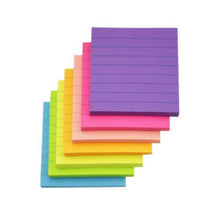 Load image into Gallery viewer, Sticky Notes with Lines Lined Sticky Notes 3x3 Bright Multi Colors 14 Pads 80 Sheet/Pad (14)
