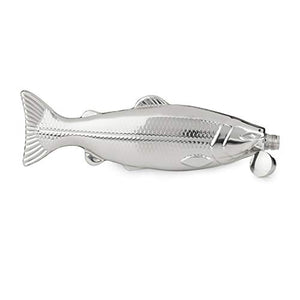 Foster & Rye Stainless Steel Trout Flask, Metallic, 4 oz