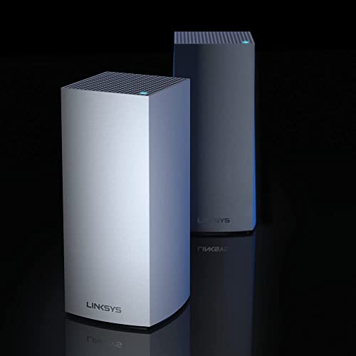 Linksys MX8000 Velop Mesh WiFi 6 System: AX4000, Tri-Band Wireless Network for Full-Speed Home Coverage, Gigabit Ethernet Ports (White, 2-Pack)