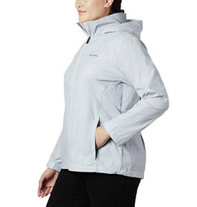 Columbia Women's Switchback III Printed Jacket, Packable, Cirrus Grey Wispy Bamboo Emboss, Medium