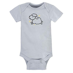 Gerber Baby 8 Pack Short-Sleeve Onesies Bodysuits Multi-Pack, Sheep, Preemie