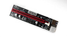 Load image into Gallery viewer, Dracaena PCIE Riser Adapter Card for GPU Crypto Mining16X to 1X (6pin/ MOLEX/SATA Powered) LED Status + 60cm USB 3.0 Cable (GPU Ethereum Mining) (6 pcs per Pack)

