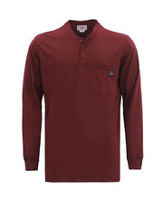 Load image into Gallery viewer, TICOMELA FR Shirts 5.5oz Light Weight for Summer Henly Shirts Flame Resistant Khaki Shirt Men's Fire Retardant Shirt
