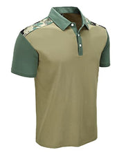 Load image into Gallery viewer, IGEEKWELL Mens Golf Polo Shirt Short Sleeve Tennis Running Daily Hiking Fishing T-Shirt 005-Khaki M
