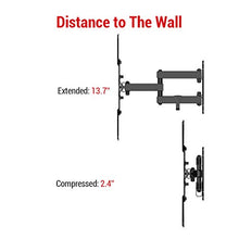 Load image into Gallery viewer, Loctek 26-55 inch TV Wall Mount Bracket Upto 72 lbs Weight Capacity, MAX. 400x400mm VESA Size, Full Motion Swivel Articulating Flat Screen
