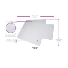Load image into Gallery viewer, OFM Office Chair Mat for Hardwood Floor - Easy Glide Computer Desk Chair Floor Mat on Hardwood Floors - Plastic Rolling Chair Mat for Hard Floors for Work, Home, Gaming with Extended Lip (36” x 48”)
