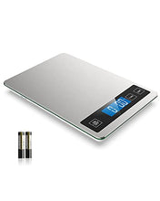 Load image into Gallery viewer, Nicewell Food Scale, 22lb Digital Kitchen Scale Weight Grams and oz for Cooking Baking, 1g/0.1oz Precise Graduation, Stainless Steel and Tempered Glass
