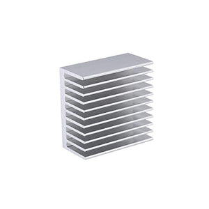 4Pcs 40mm Gpu Heatsink Kit 40 x 40 x 20mm /1.57 x 1.57 x 0.79 inch Aluminum Peltier Cooler Heat Sinks Small Cooling Fin for 3D Printers, TEC1-12706 Thermoelectric Cooler, Chipset CPU LED Power A