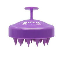 Load image into Gallery viewer, Hair Shampoo Brush, HEETA Scalp Care Hair Brush with Soft Silicone Scalp Massager (Purple)
