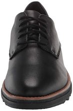 Load image into Gallery viewer, Clarks womens Sharon Noel Oxford, Black Leather W/ Dark Tan Welt, 7.5 US
