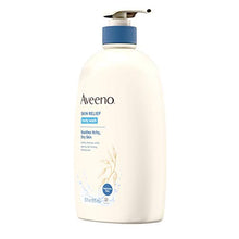 Load image into Gallery viewer, Aveeno Skin Relief Fragrance-Free Body Wash with Oat to Soothe Dry Itchy Skin, Gentle, Soap-Free &amp; Dye-Free for Sensitive Skin, 33 fl. oz
