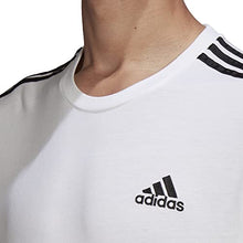 Load image into Gallery viewer, adidas Men's Standard Essentials 3-Stripes Tee, White/Black, Small
