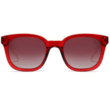 Load image into Gallery viewer, SOJOS Classic Square Polarized Sunglasses Unisex UV400 Mirrored Glasses SJ2050 with Red Frame/Gradient Burgundy Lens
