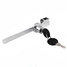 Load image into Gallery viewer, Tidorlou 6 Pcs Sliding Glass Door Ratchet Lock,Drawer Display Case Showcase Lock,Keyed Alike Window Locks with Chrome Finish (Fit Glass Thickness 4-8mm)
