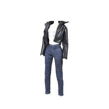 Load image into Gallery viewer, E-TING Leather Coat Suit Cool Wild Motorcycle Style Couple Clothes for Dolls (Girl)
