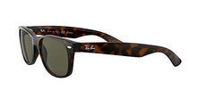 Load image into Gallery viewer, Ray-Ban unisex adult Rb2132 New Wayfarer Polarized Sunglasses, Tortoise/Polarized Green, 58 mm US
