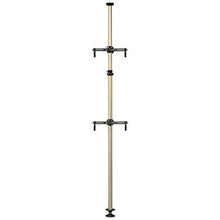 Load image into Gallery viewer, Bikehand Floor to Ceiling Indoor 2 Bike Bicycle Vertical Dual Hanger Parking Rack Storage Pole Stand for Garages or Apartments Gravity Nook Hook for Bicycles - Hanging Road, Mountain or Hybrid Bikes
