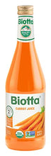 Load image into Gallery viewer, Biotta Organic Carrot Juice - 100% Juice Superfood For Optimal Eye Health, Immune Support &amp; Muscle Recovery - Excellent Source of Vitamin A &amp; Good Source of Potassium - (16.9 Fl Oz, Pk of 6)

