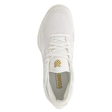 Load image into Gallery viewer, K-Swiss Men`s Hypercourt Supreme Tennis Shoes White Alyssum and Gold (13 White Alyssum and Gold)
