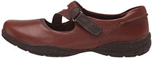 Load image into Gallery viewer, Clarks Women's Roseville Mary Jane Flat, Dark Tan Combi, 9 Wide
