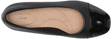 Load image into Gallery viewer, Clarks Women's Marilyn Sara Pump, Black Leather/Synthetic Combination, 8.5

