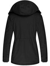 Load image into Gallery viewer, Wantdo Women&#39;s Warm Thickened Parka Jacket with Removable Hood Black, S
