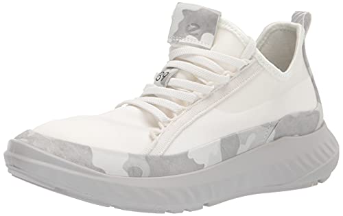 ECCO Women's ST.1 Lite Slip On Luxe Sneaker, White/Bright White, 8-8.5