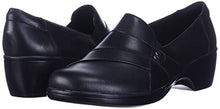 Load image into Gallery viewer, Clarks Women's May Marigold Slip-On Loafer, Black Leather, 8.5 W US
