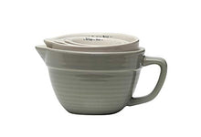 Load image into Gallery viewer, Creative Co-Op Set of 4 Batter Bowl Shaped Measuring Cups in Greys

