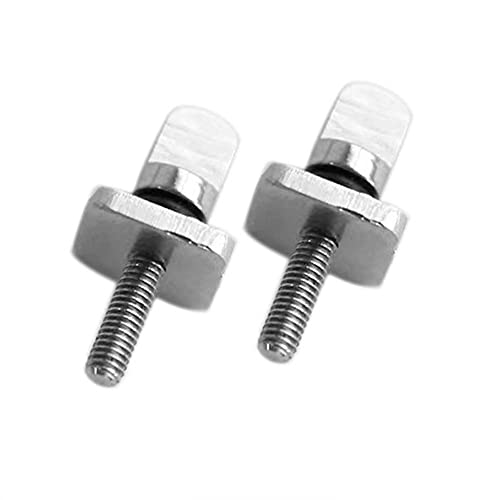 BlingKingdom 2pcs Stainless Steel Surfboard Fin Screw No Tool Fin Screw Thumb Fin Screw and Plate Surfing Accessories for Men Women Surfboard Surf Longboard Paddleboard and SUP 