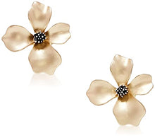 Load image into Gallery viewer, 14K Gold Plated Fashion Metal Flower Petals Simple Personality Trend luxury flower with S925 Silver Needle for Women Girl Gifts Valentines/Birthday/Anniversary/Mother’s Day
