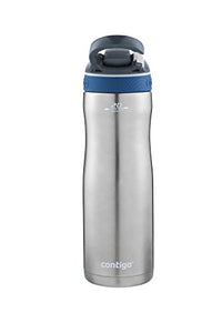 Contigo Autospout Straw Ashland Chill Vacuum-Insulated Stainless Steel Water Bottle, 20 oz., Monaco
