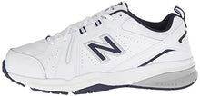 Load image into Gallery viewer, New Balance Men's 608 V5 Casual Comfort Cross Trainer, White/Navy, 10.5 M US
