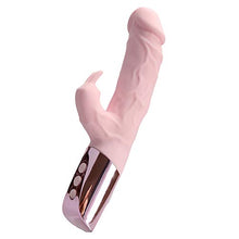 Load image into Gallery viewer, USB Recharging 7-Speed Pleasure Wireless Cordless Dual Motor Soft Silent Waterproof Sports Recovery Suction Thrusting Pink
