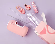 Load image into Gallery viewer, H2O Capsule 2.2L Half Gallon Water Bottle with Storage Sleeve and Covered Straw Lid – BPA Free Large Reusable Drink Container with Handle - Big Sports Jug, 2.2 Liter (74 Ounce) Rose Quartz
