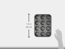Load image into Gallery viewer, Amazon Basics Nonstick Muffin Baking Pan, 12 Cups - Set of 2

