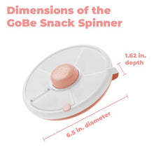 Load image into Gallery viewer, GoBe Kids Snack Spinner - Reusable Snack Container with 5 Compartment Dispenser and Lid | BPA and PVC Free | Dishwasher Safe | No Spill, Leakproof | for Toddlers, Babies, Home, Travel
