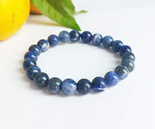Load image into Gallery viewer, 8 mm Kyanite stone bracelets stretch bracelets blue bracelets men women bracelets gemstone bracelets friendship bracelets boy girl
