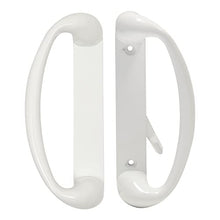 Load image into Gallery viewer, White Sliding Glass Door Handle Replacement, Sized for 3-15/16 Inch Hole Spacing
