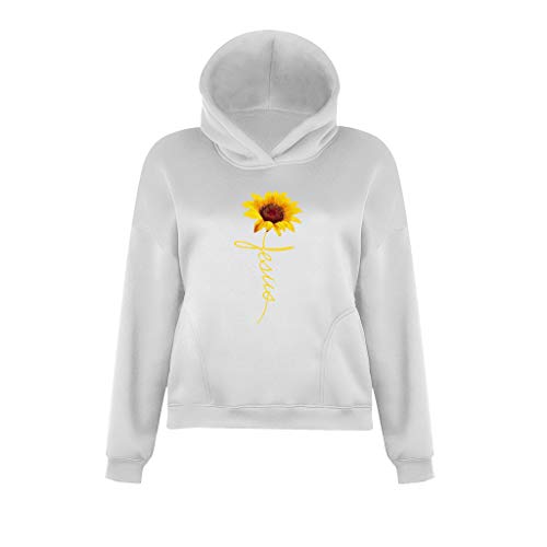 perfectCOCO Sweatshirt Women Fashion Casual Sun Flower Printed Hooded Pullover Long Sleeve Hoodie Sweater Blouse Top