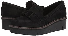 Load image into Gallery viewer, Clarks Women's Airabell Slip Loafer, Black Suede, 9

