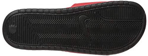 Nike Men's Benassi Just Do It Slide Sandal, Black/White-University Red, 11 Regular US