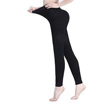 Load image into Gallery viewer, AMZAM® Compression Pantyhose for Women &amp; Men, Footless, Opaque, Firm Support 15-20mmHg Graduated Compression Stockings, Help Relieve Swelling Edema Varicose Veins, Nursing, Black L
