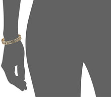 Load image into Gallery viewer, 1928 Jewelry &quot;Golden Glitz&quot; Gold-Tone Crystal Filigree Stretch Bracelet, 7&quot;
