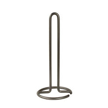 Load image into Gallery viewer, Spectrum Diversified Euro Holder for Kitchen Countertops, Bars &amp; Dining Tables Steel Paper Towel Stand, Fits Standard &amp; Jumbo Rolls, 1 EA, Industrial Gray
