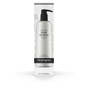 Neutrogena Moisturizing Sheer Body Oil-Lotion, Lightweight & Fast-Absorbing Sesame Oil Formula, 32 fl. oz