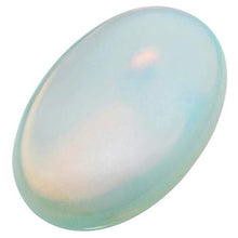 Load image into Gallery viewer, rockcloud Oval Worry Stones,Palm Pocket Energy Stone,Healing Crystal with Velvet Bag,Opalite
