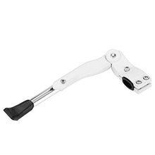Load image into Gallery viewer, Dilwe Bike Kickstand Single Side Stand Aluminium Alloy Length Adjustable Bike Kickstand for 16" 20" 24" 26" Bike(White)
